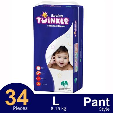 Savlon Twinkle Baby Pant Diaper Large 48 pcs